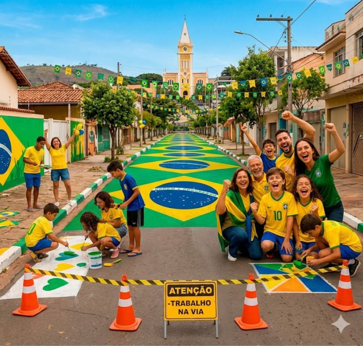 Vai pintar a rua para torcer pelo Brasil? Confira as regras obrigatórias da Prefeitura de Araxá